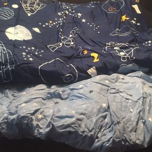 Boys twin space bedding